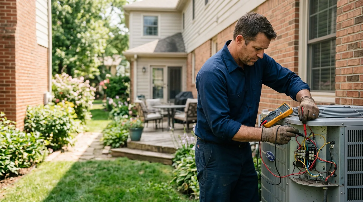 HVAC technician working near Belle Vernon, PA